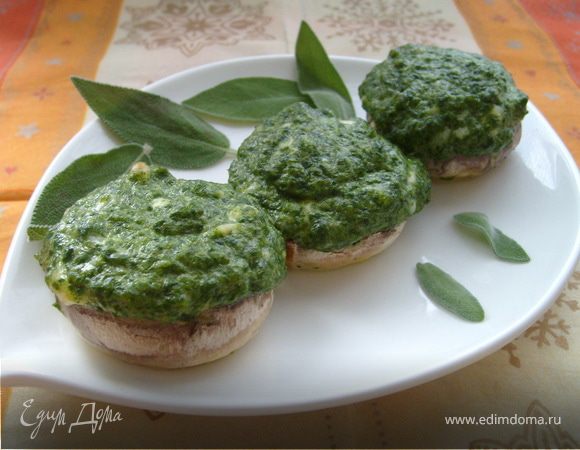 Шампиньоны, фаршированные сыром