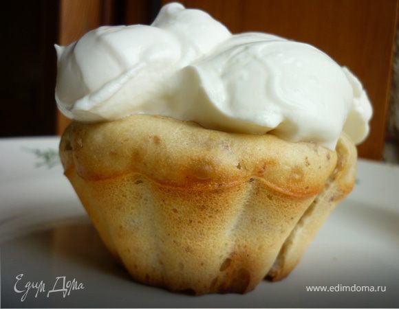 Сметанные кексы с орехами Сметанные кексы с орехами