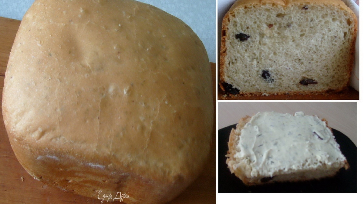 Хлеб с изюмом и розмарином