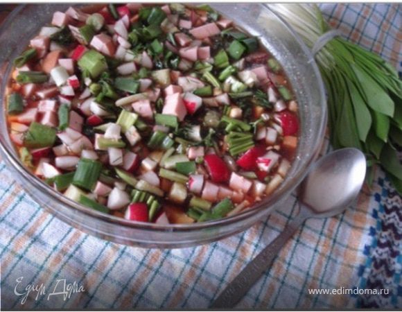 Окрошка с черемшой