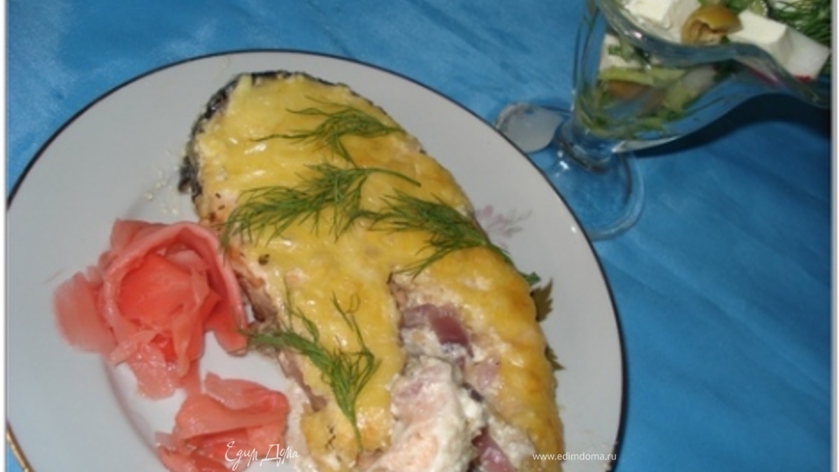 Форель, запеченная в сливках
