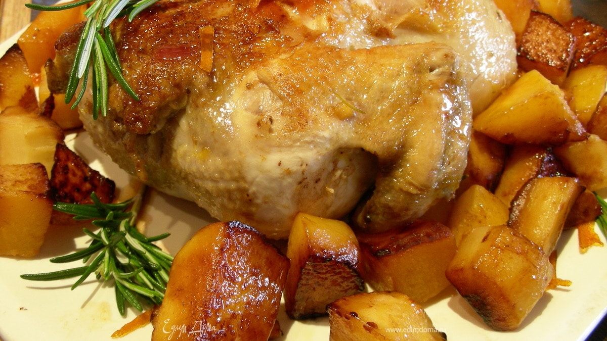 Апельсиновая курица (утка)