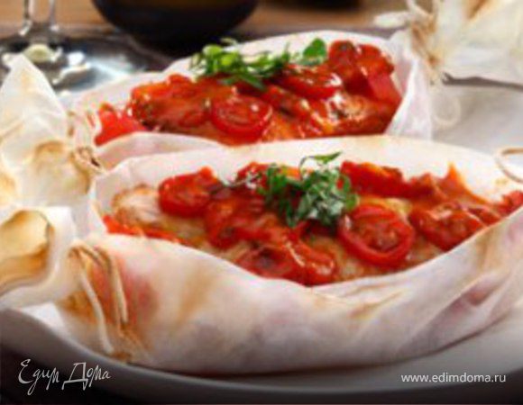 Осетрина с томатами
