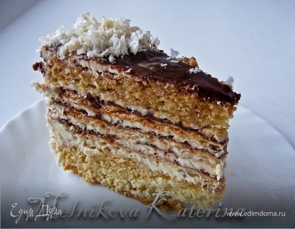 Бисквитно-вафельный торт "Этюд"