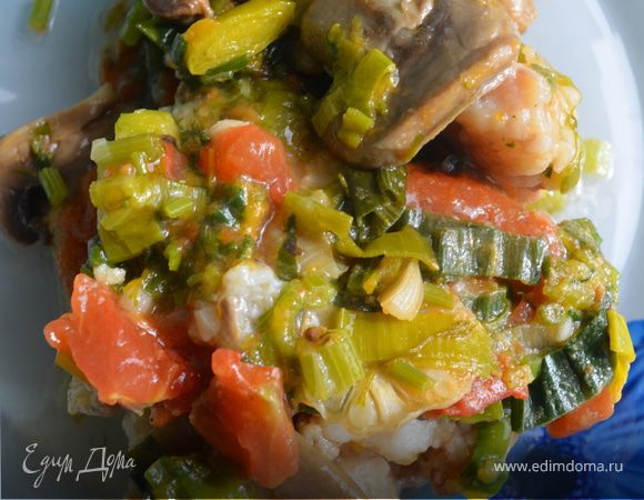 Рыбка с грибами