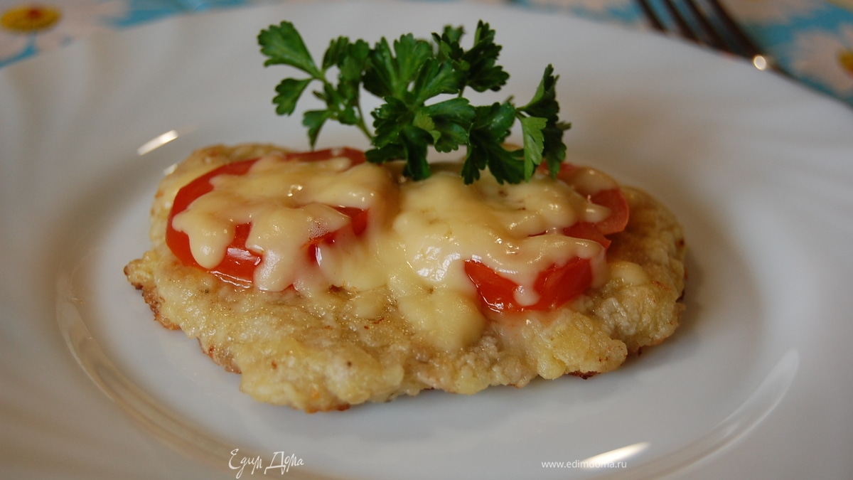 Эскалоп с помидорами
