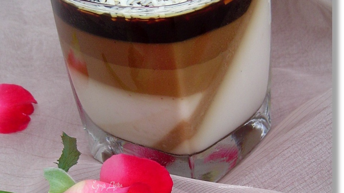 Шоколадно-желейный десерт