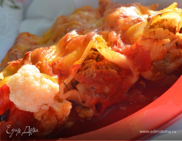 Каннелони с цветной капустой
