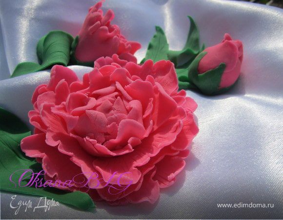 МК Пион из мастики МК Пион из мастики