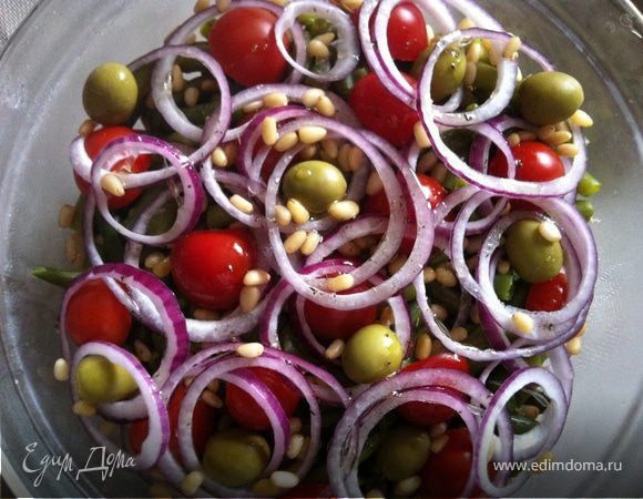 Овощной салат с тунцом