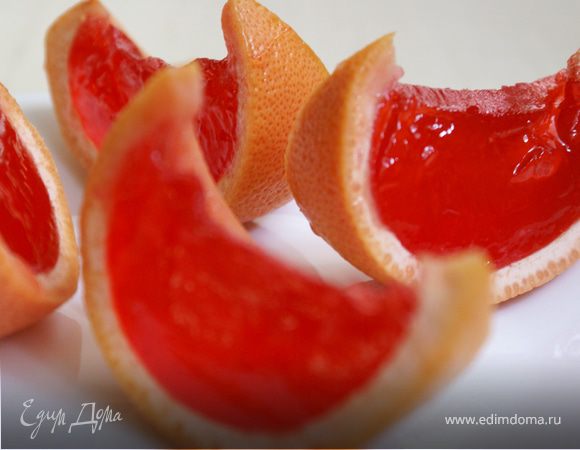 Желе в грейпфрутах/Grapefruit jelly Желе в грейпфрутах/Grapefruit jelly