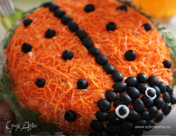 Салат "Божья коровка"