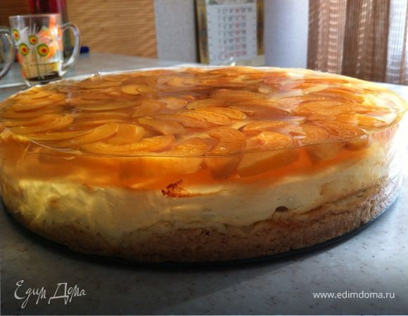 Творожный заливной торт