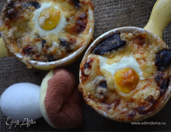 Жюльен с перепелиными яйцами Жюльен с перепелиными яйцами