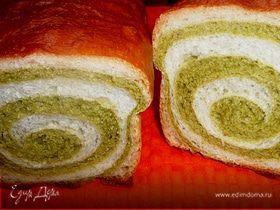 Хлеб шпинатно-пшеничный
