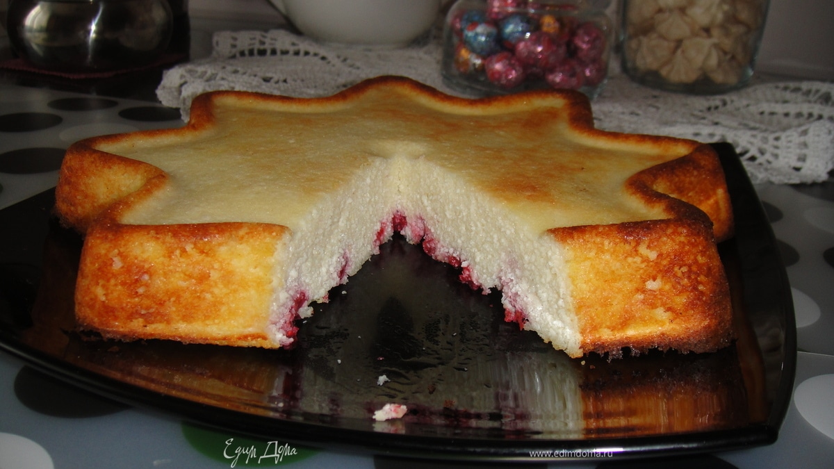 Нежнейшая творожная запеканка