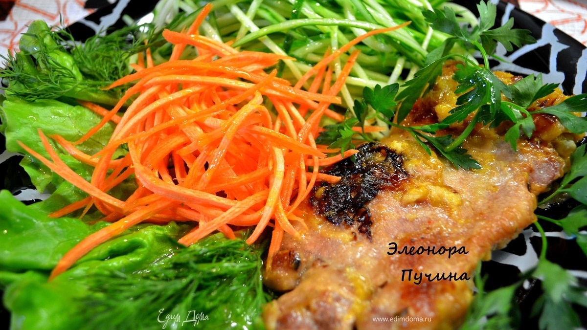 Свинина в апельсиновом соке