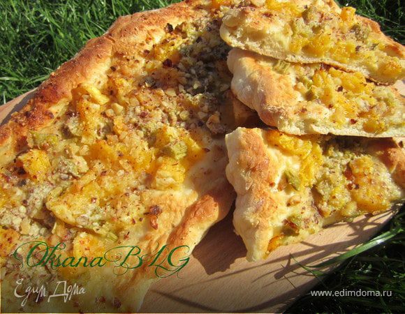 Пицца десертная "Апельсин и ревень" Пицца десертная "Апельсин и ревень"