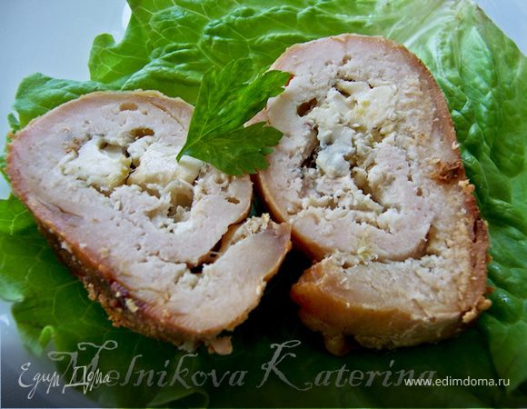 Куриные рулетики с сыром Фета и ароматной заправкой Куриные рулетики с сыром Фета и ароматной заправкой