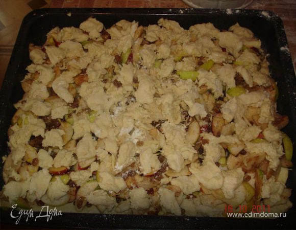 Еврейский сметанный яблочный пирог