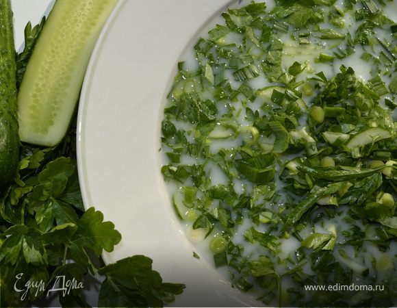 Зеленая окрошка