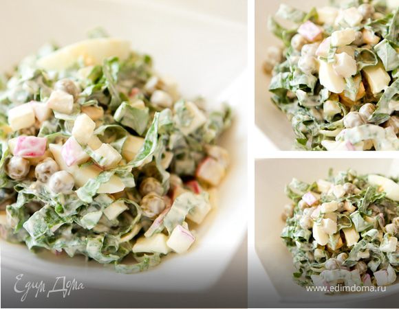 Салат "Здоровье" с щавелем и редиской 