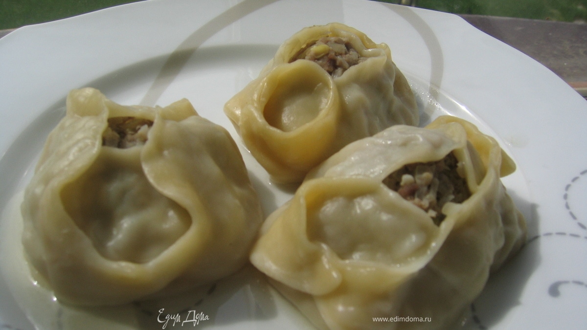 Манты "Дружба" с тройным мясом