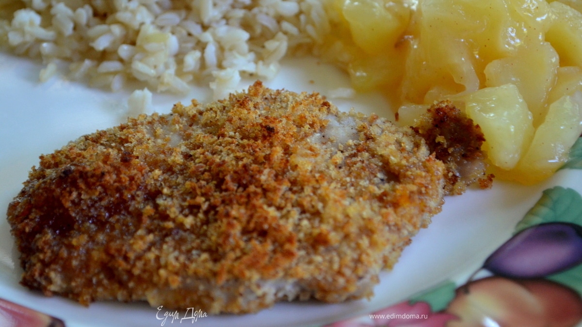 Абрикосовая хрустящая свиная отбивная 