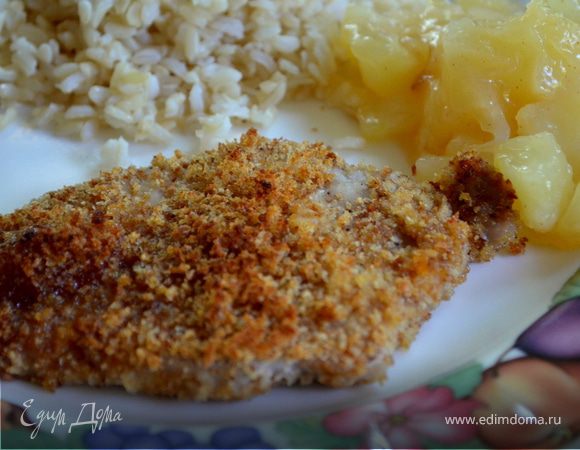 Абрикосовая хрустящая свиная отбивная 