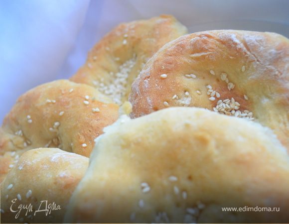 Лепешки с кунжутом