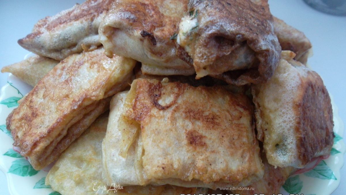 Сырные конвертики из лаваша