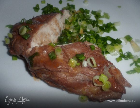 Курица брезированная в красном вине (Кок о вин)