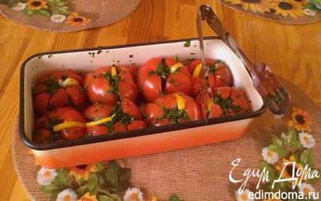 Рецепт Ароматные помидоры с зеленью