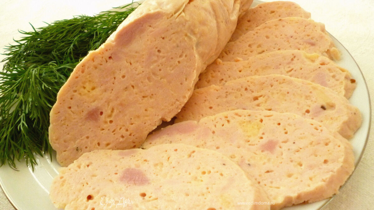 Вареная куриная колбаска(вариант №2)