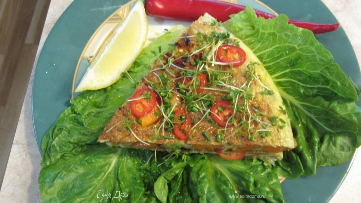 Испанская тортилья с бататом