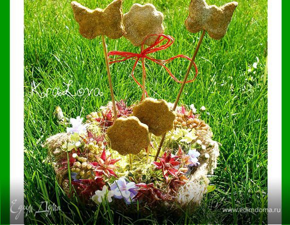 Чесночно-укропное печенье из цельнозерновой муки Чесночно-укропное печенье из цельнозерновой муки