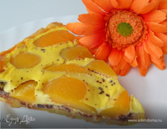 Шоколадно-персиковый тарт Шоколадно-персиковый тарт