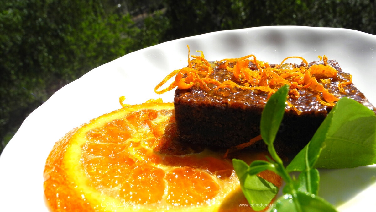 Шоколадно-апельсиновые пирожные "Летим"