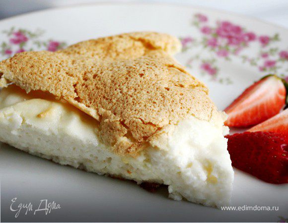 Творожно-бисквитный пирог