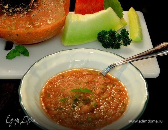 Арбузно-дынный гаспачо