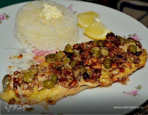 Форель в пекановой корочке