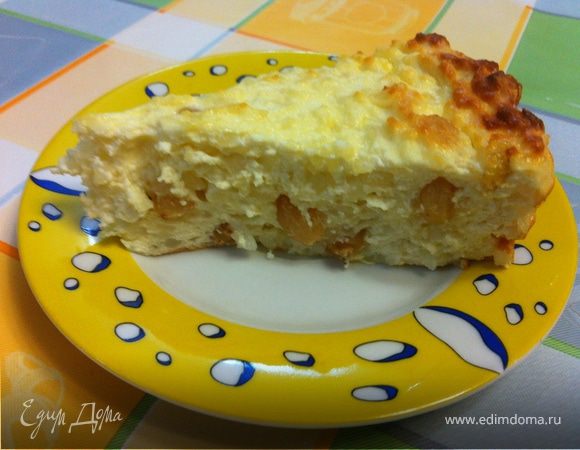 Творожно-рисовая запеканка с изюмом