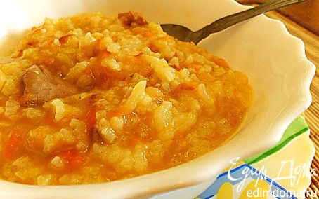 Рецепт Русская "полевая" рисовая каша с мясом
