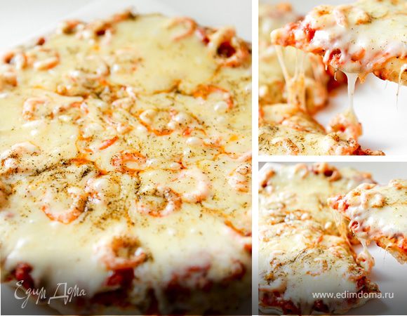 Пицца с креветками Пицца с креветками