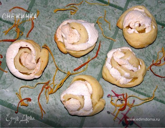 Творожное печенье с безе Творожное печенье с безе