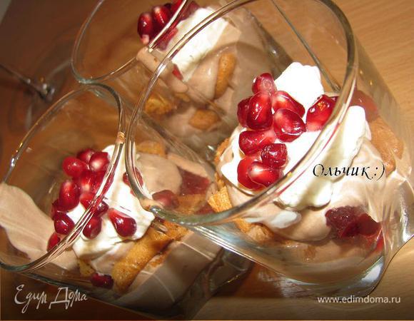 Шоколадно-клюквенный трайфл Шоколадно-клюквенный трайфл