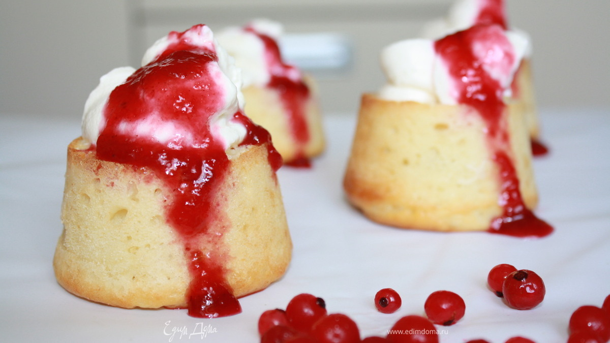 Быстрые творожные кексы