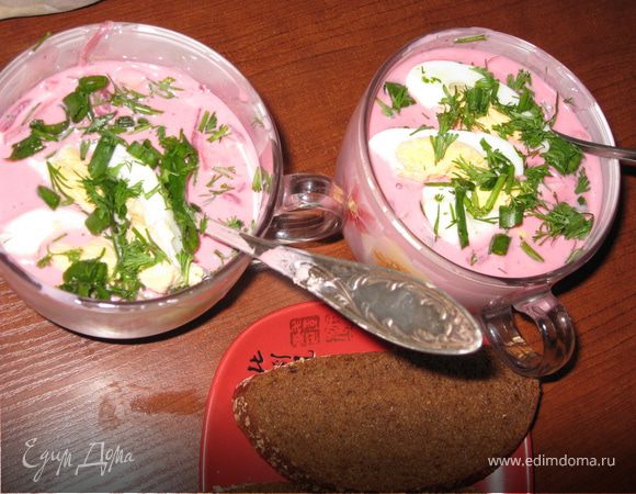 Холодный суп в латвийском исполнении