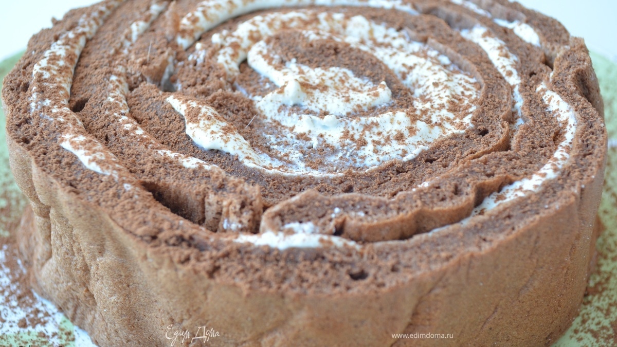 Торт "Пенек" с легким творожно-ванильным кремом