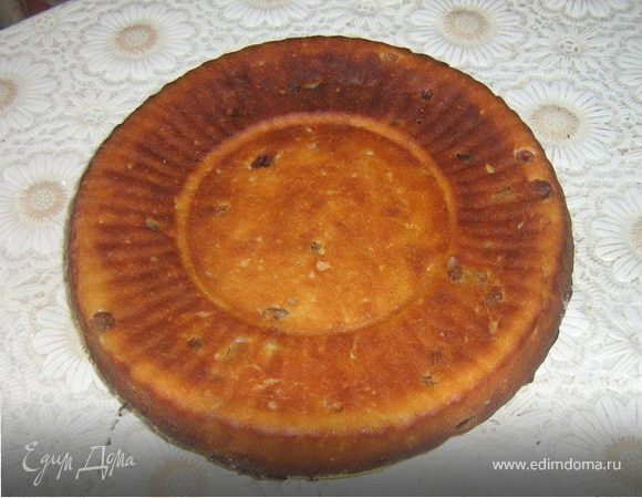 Творожный пирог с изюмом